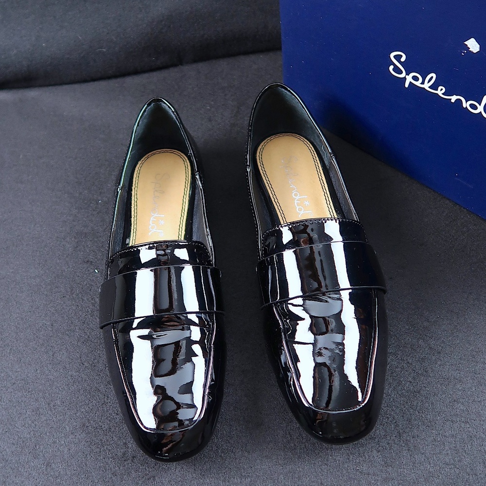 Splendid Delta Black Patent Leather Loafers, 8
